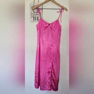 Women's Divided Pink Spaghetti Strap Slip Dress Size Small